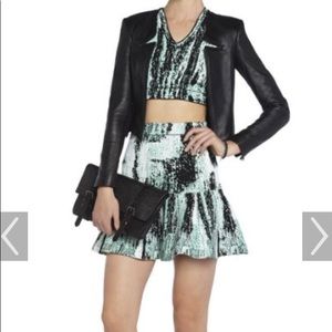 BCBG Max Azria Areca Jacquard Peplum Skirt
